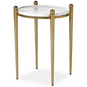 Nahunta Antique Brass Side Table