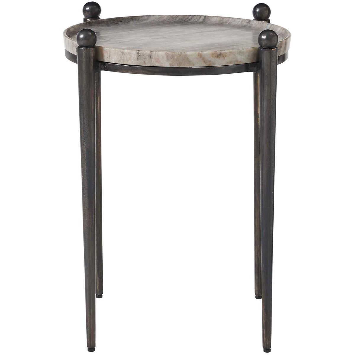 Uttermost Nahunta Dark Bronze Side Table