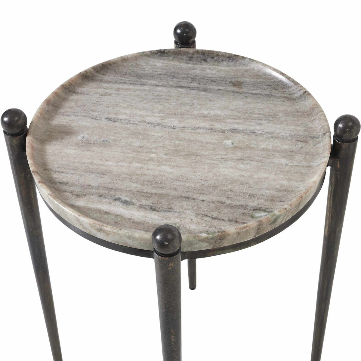 Uttermost Nahunta Dark Bronze Side Table