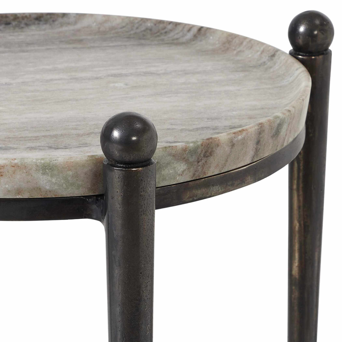 Uttermost Nahunta Dark Bronze Side Table