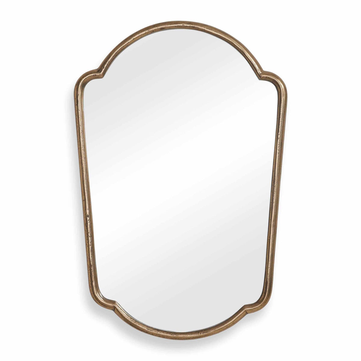 Naomi Antique Brass Mirror