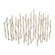 Nature's Rhythm Gold Metal Wall Decor
