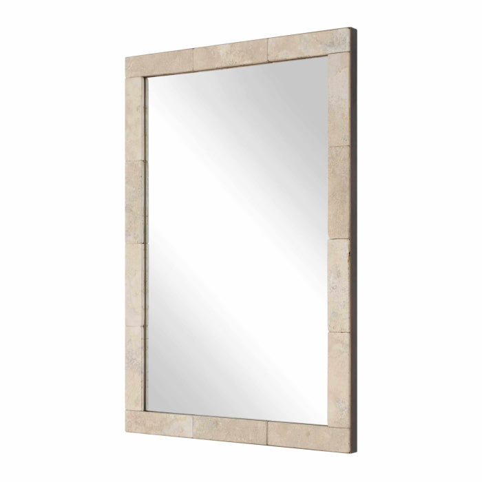 Uttermost Pave Rectangular Travertine Mirror