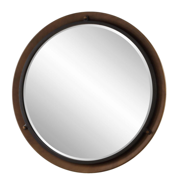 Uttermost Porthole Bronze Round Mirror