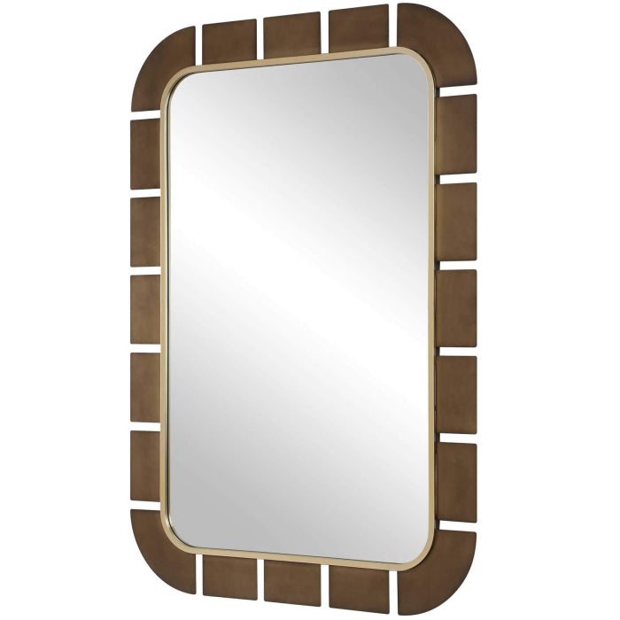 Uttermost Segment Dark Bronze Mirror