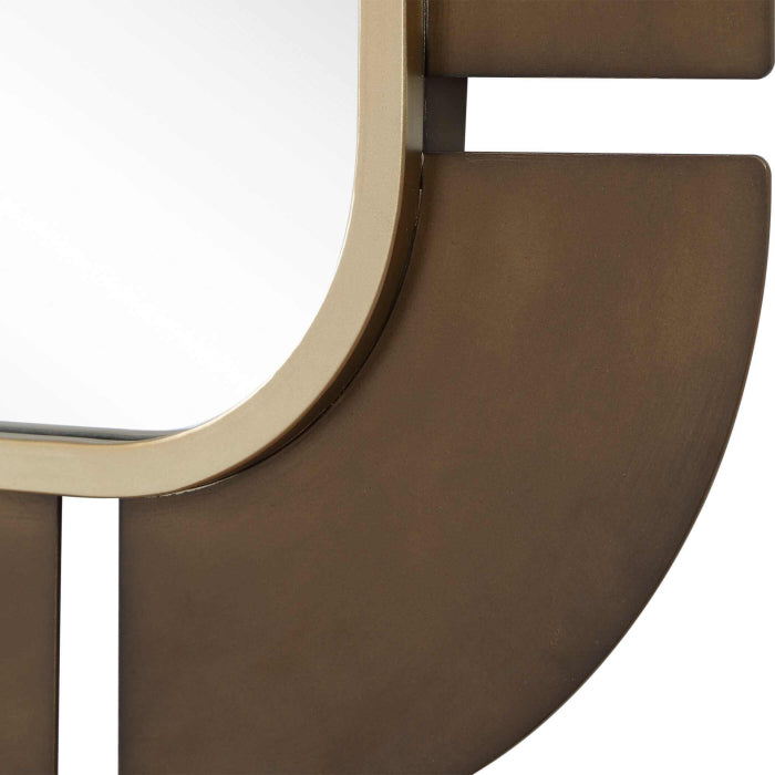 Uttermost Segment Dark Bronze Mirror
