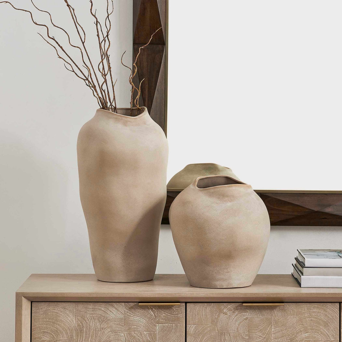 Uttermost Shadow Play Indoor-Outdoor Vases, Set of 2