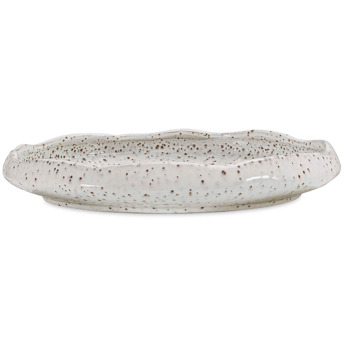 Stardust Ripple Indoor-Outdoor White Bowl