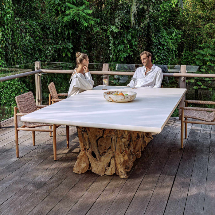 Uttermost Stonewood Indoor-Outdoor Ping-Pong Dining Table