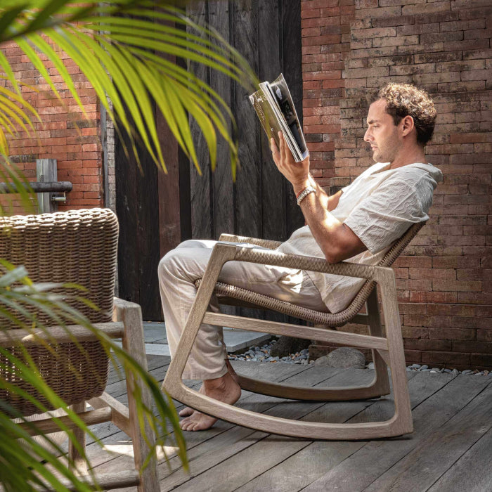Uttermost Sumba Outdoor Wicker Rocking Chair