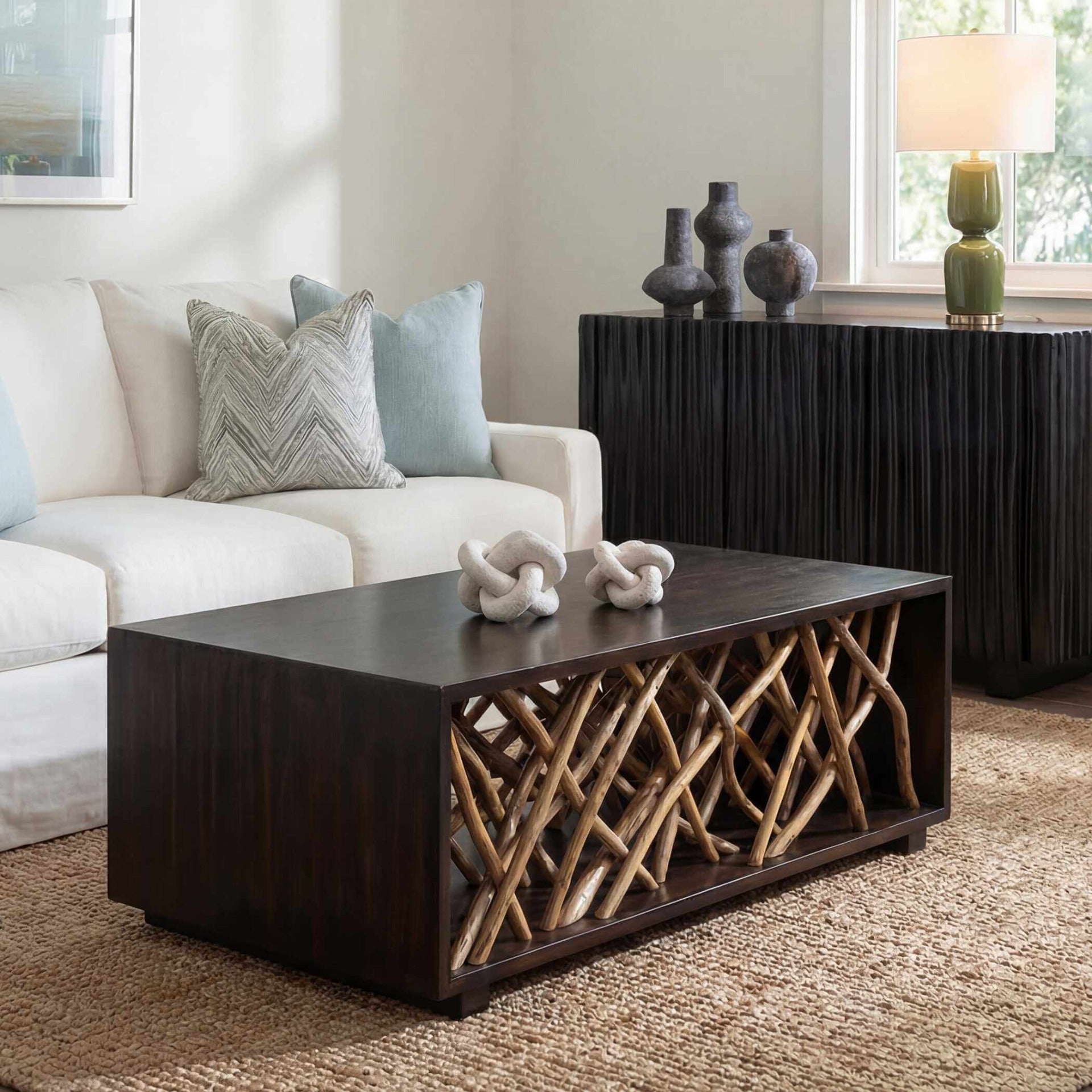 Uttermost Teak Maze Coffee Table