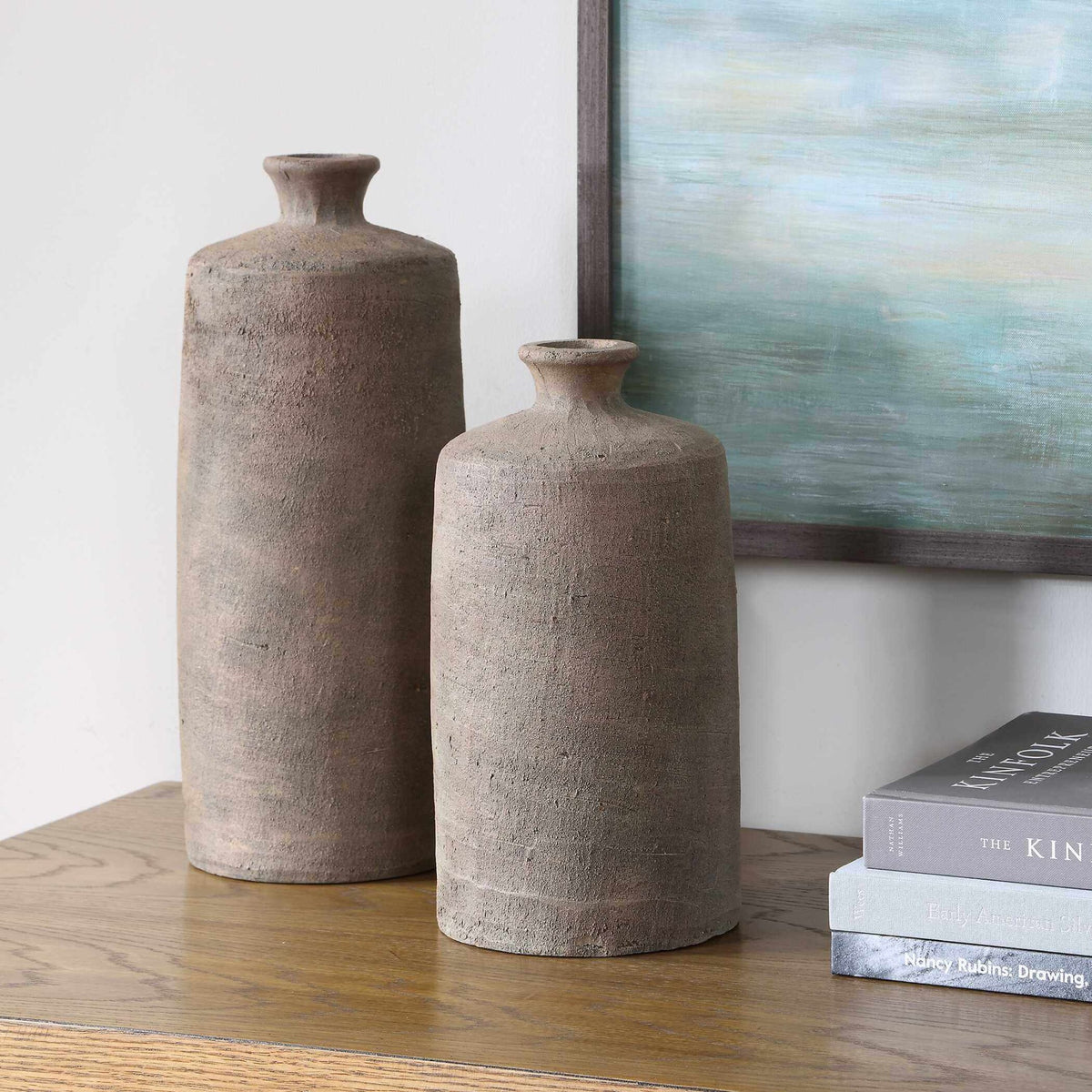 Uttermost Terrene Clay Vases - Set of 2