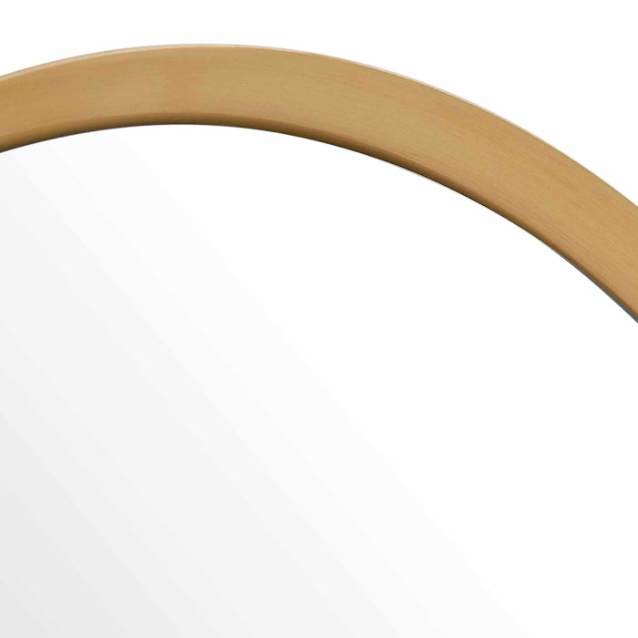 Uttermost Torrado Oval Brass Mirror