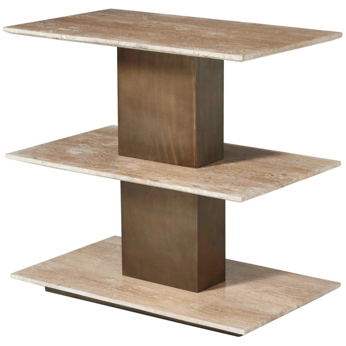 Uttermost Travertini 3 Tiered Accent Table