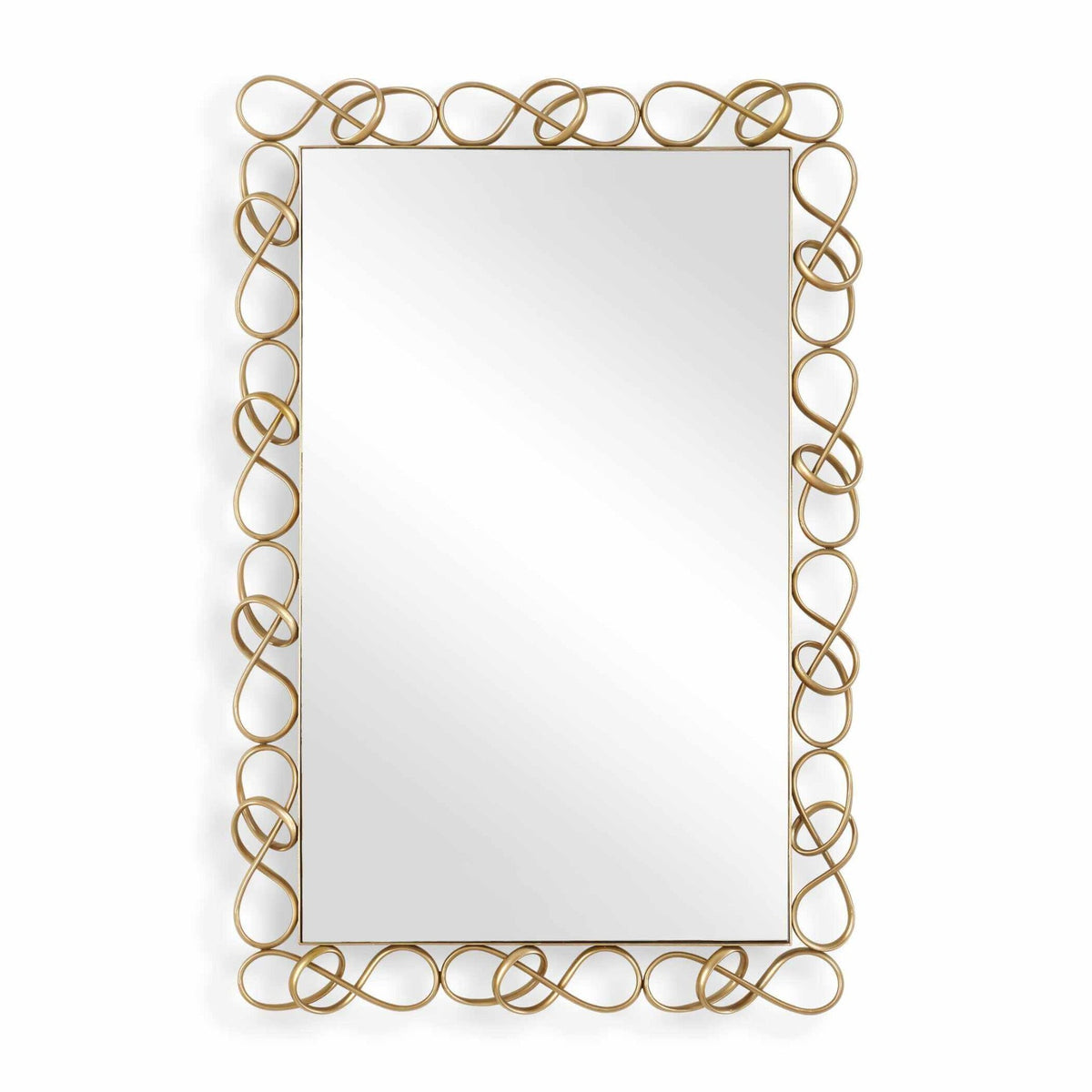 Twist It Antique Brass Mirror