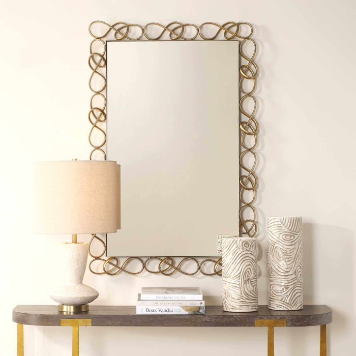 Uttermost Twist It Antique Brass Mirror