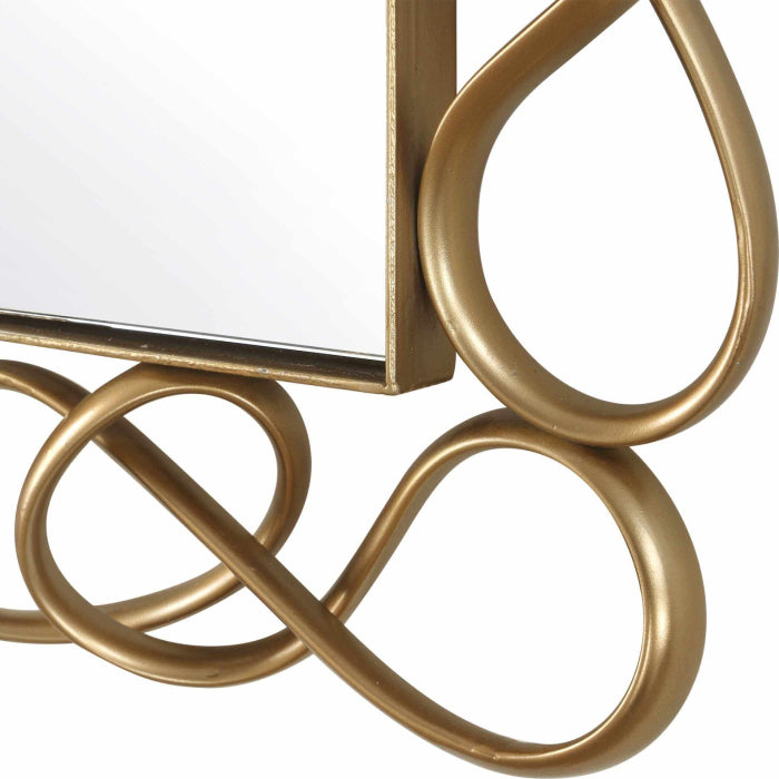 Uttermost Twist It Antique Brass Mirror