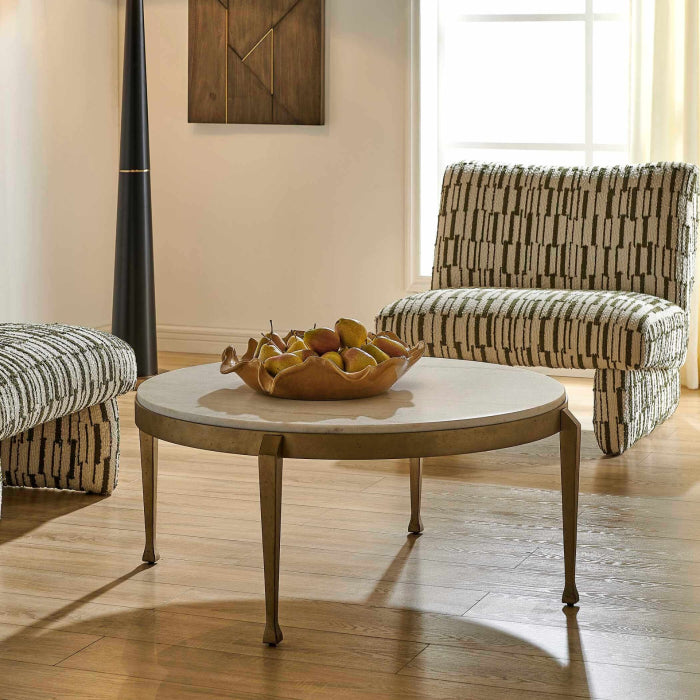 Uttermost Tylan Round Marble Coffee Table