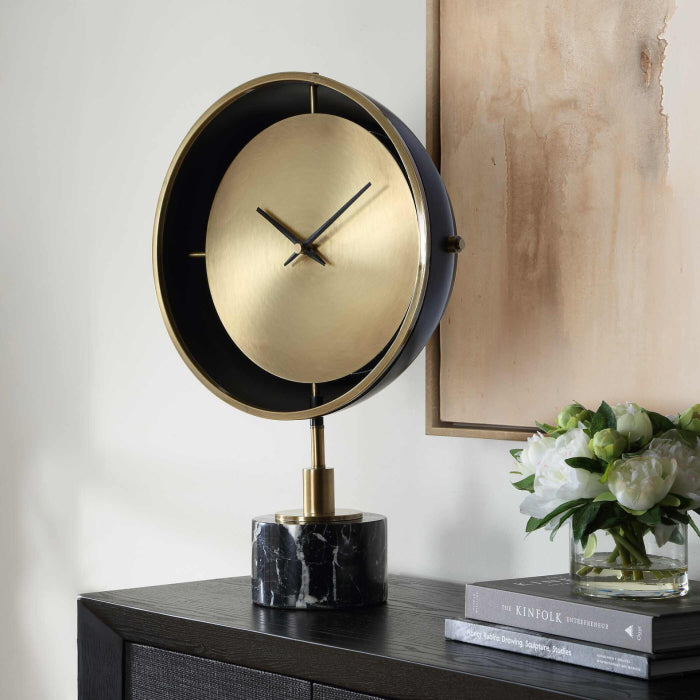 Uttermost Velar Modern Table Clock