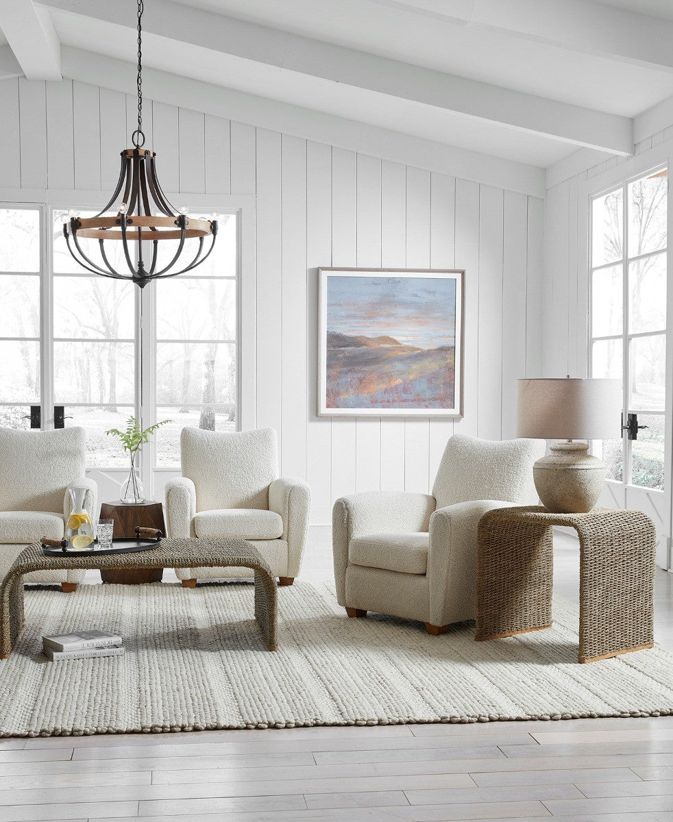 Uttermost Calabria Woven Seagrass Coffee Table