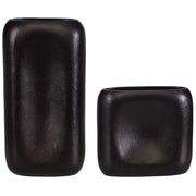 Anodic Vases in Dark Brown - Set of 2