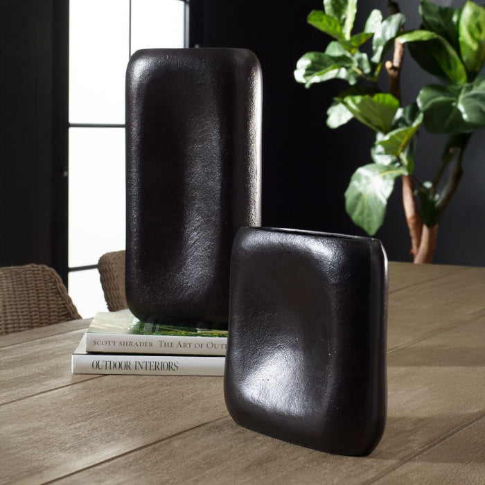 Uttermost Anodic Vases in Dark Brown - Set of 2