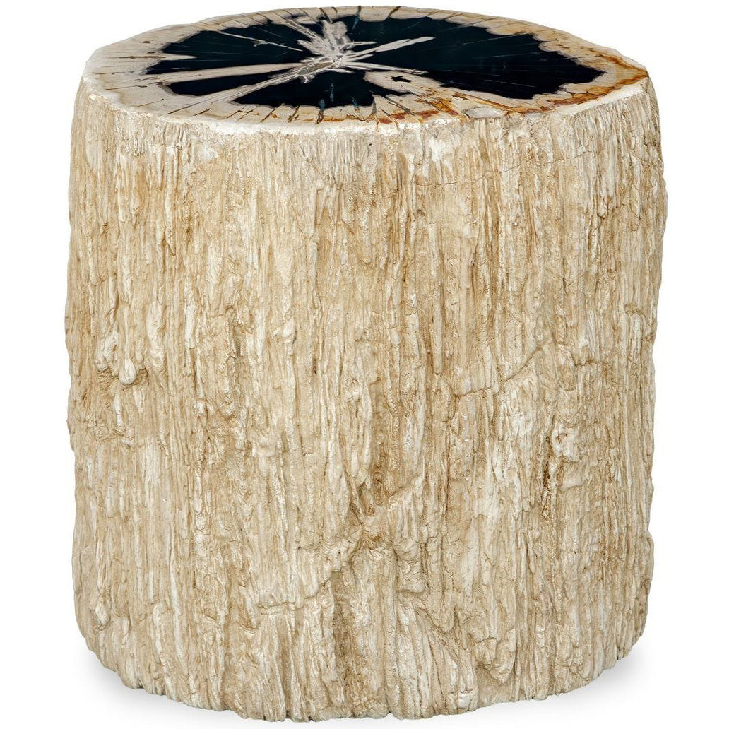 Arco Top Accent Table in Petrified Wood
