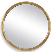 Atkinson Modern Round Mirror in Brass