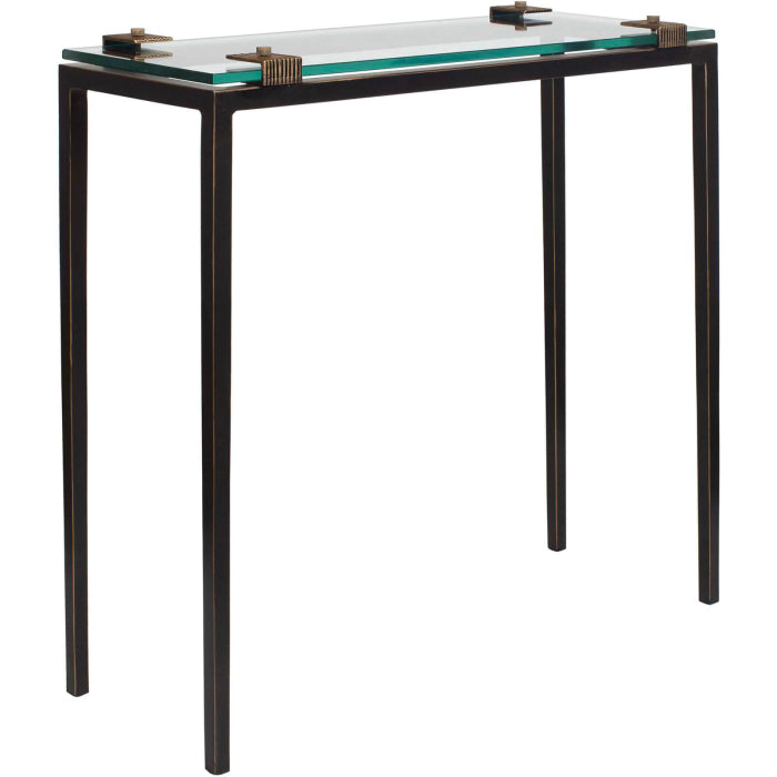Uttermost Averona Glass Top Side Table
