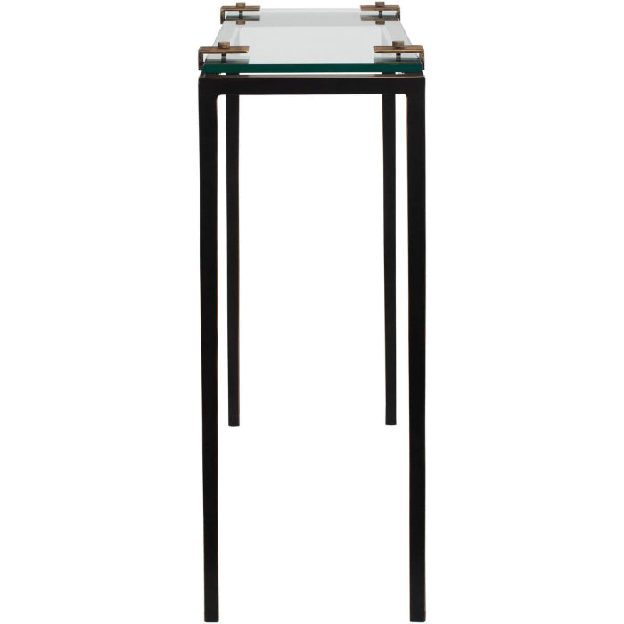 Uttermost Averona Glass Top Side Table