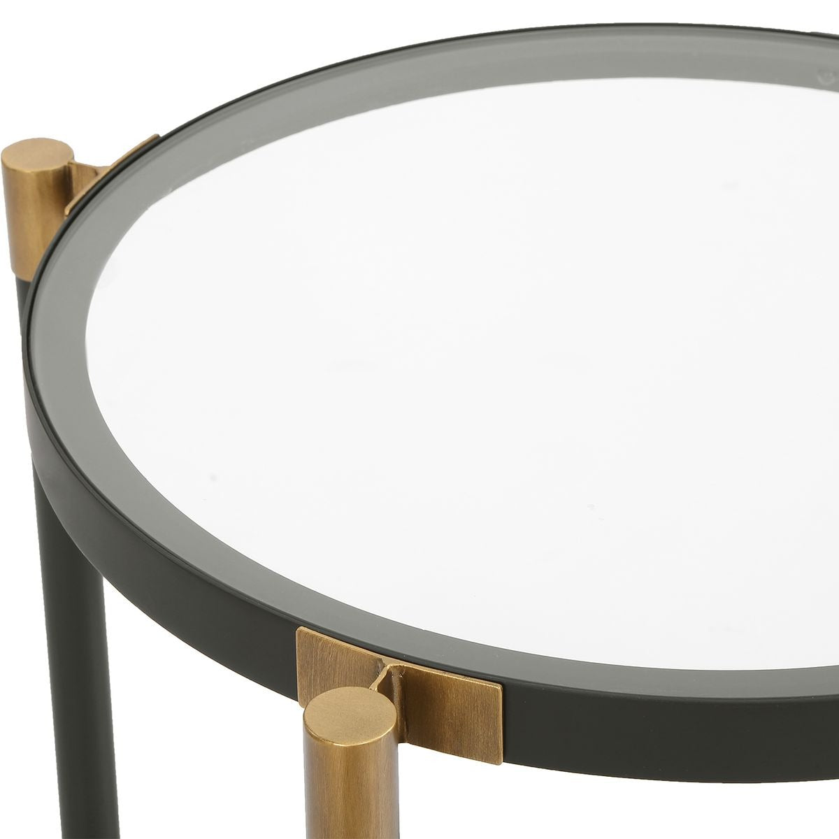 Uttermost Chadid Round Side Table in Glass