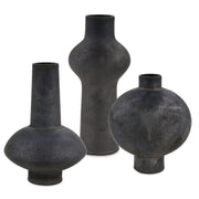 Charcoal Bloom Indoor-Outdoor Vases - Set of 3