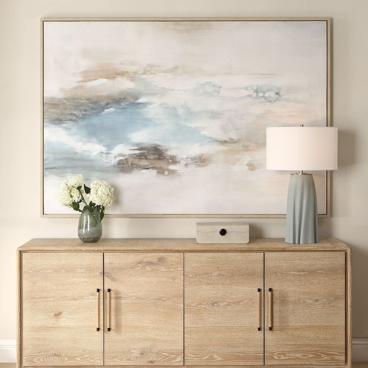 Uttermost Chasing Blue Coastal Canvas Art