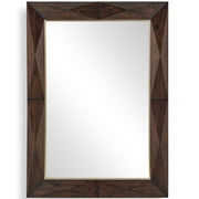 Diamond In The Rough Mirror in Wood