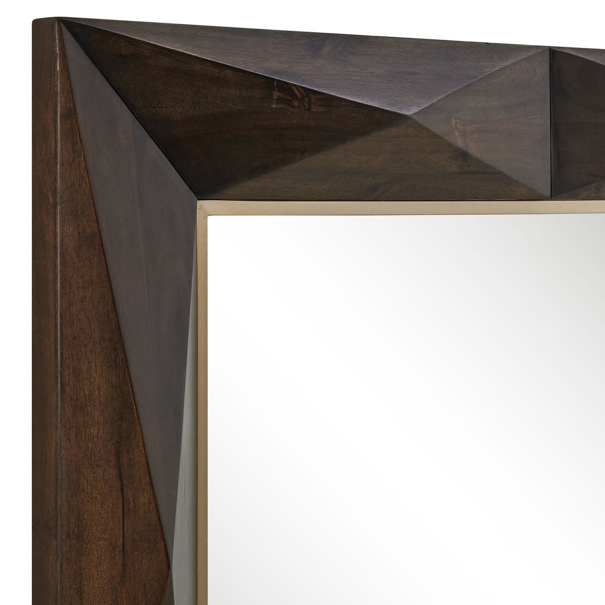 Uttermost Diamond In The Rough Mirror in Wood