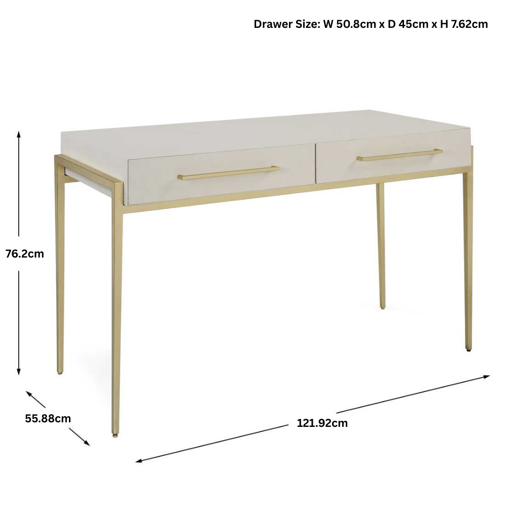 Uttermost Jewel Modern Desk in White
