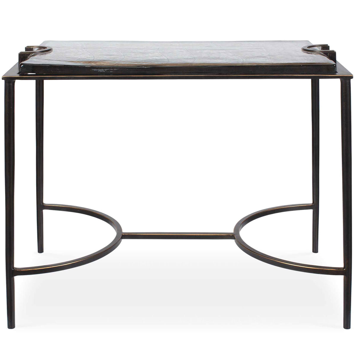 Eisen Textured Glass Side Table