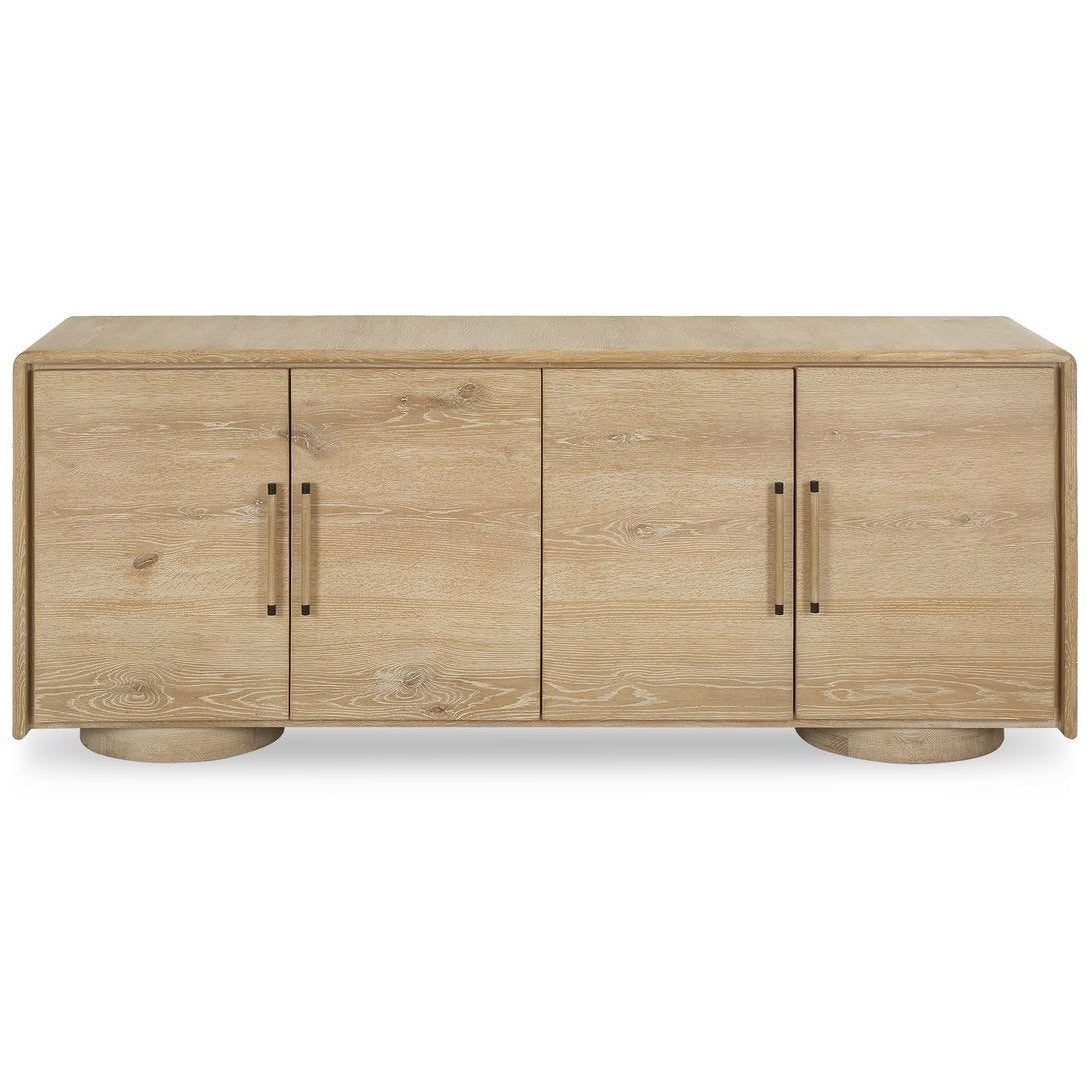 Evanston 4 Door Cabinet in Natural Oak