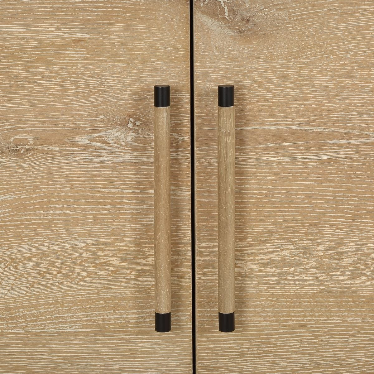Uttermost Evanston 4 Door Cabinet in Natural Oak