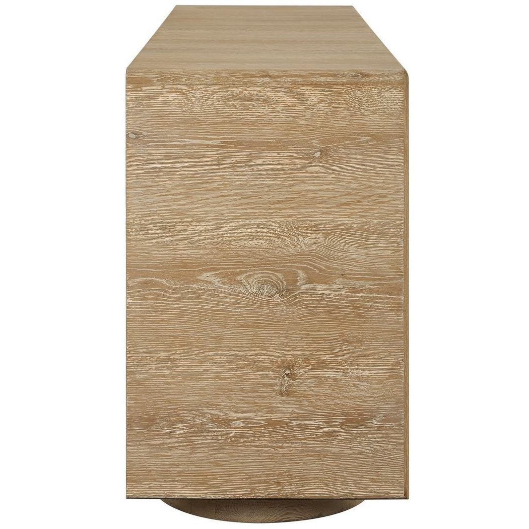 Uttermost Evanston 4 Door Cabinet in Natural Oak