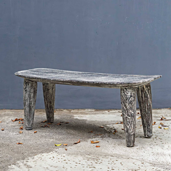 Uttermost Fade To Black Wood Bench