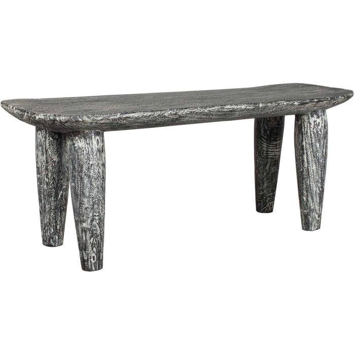Uttermost Fade To Black Wood Bench