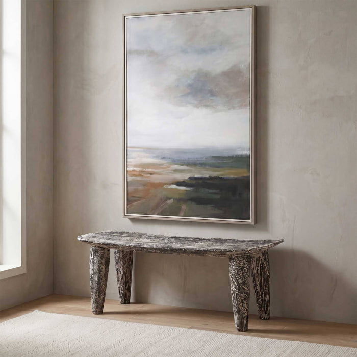 Uttermost Fade To Black Wood Bench