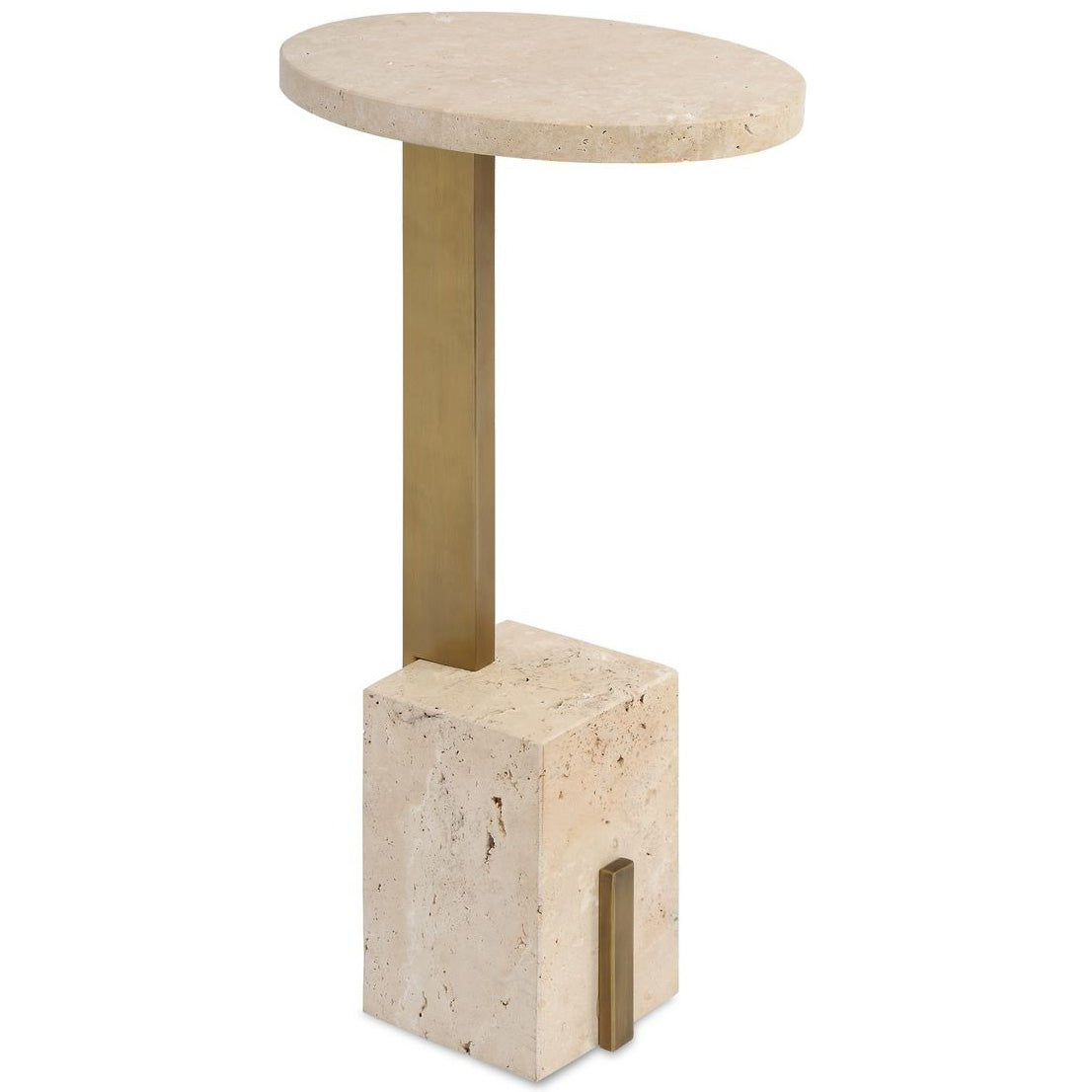 Uttermost Feranno Accent Table in Travertine