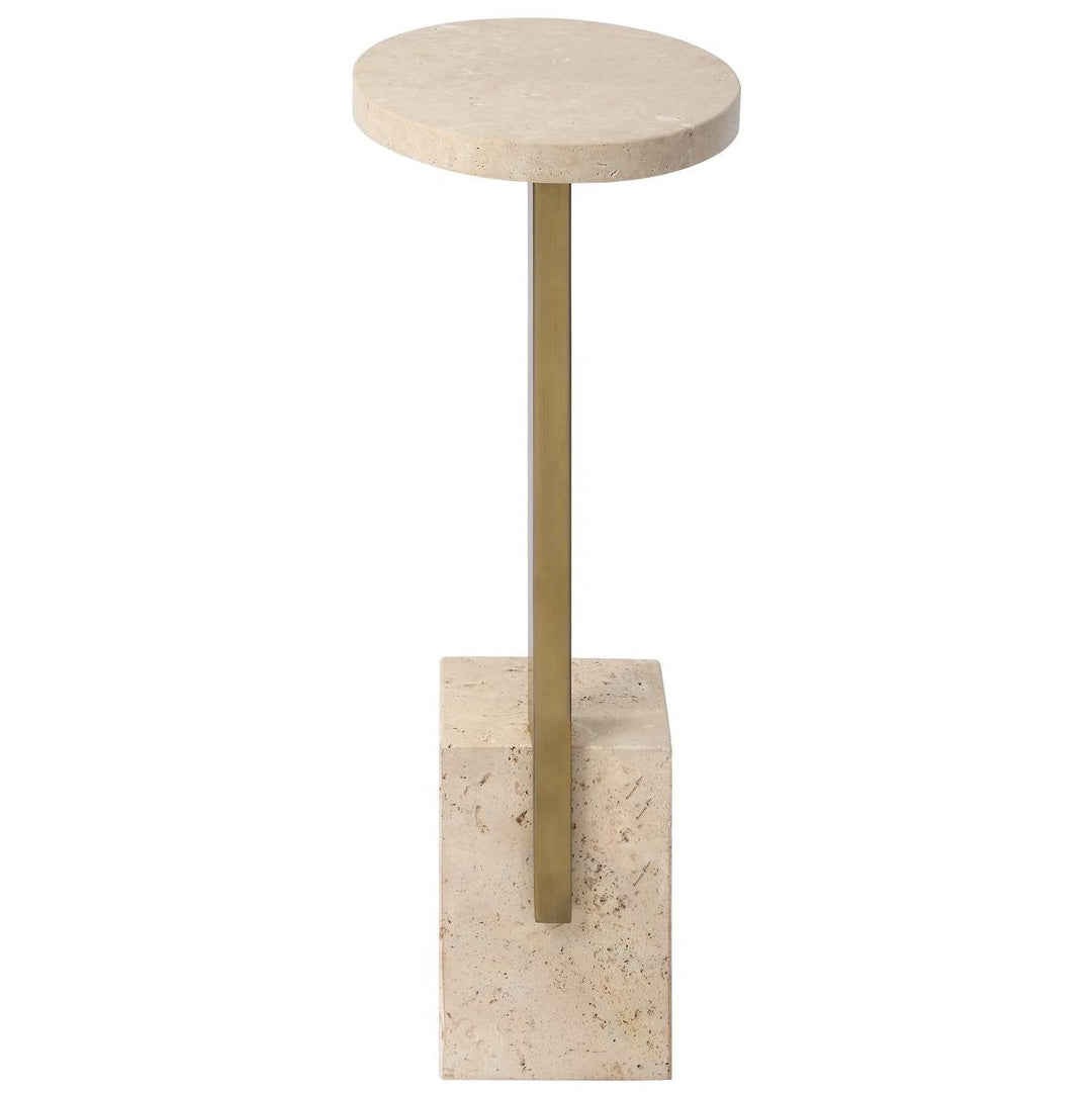 Uttermost Feranno Accent Table in Travertine