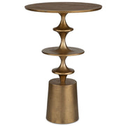 Flight Accent Table in Brass