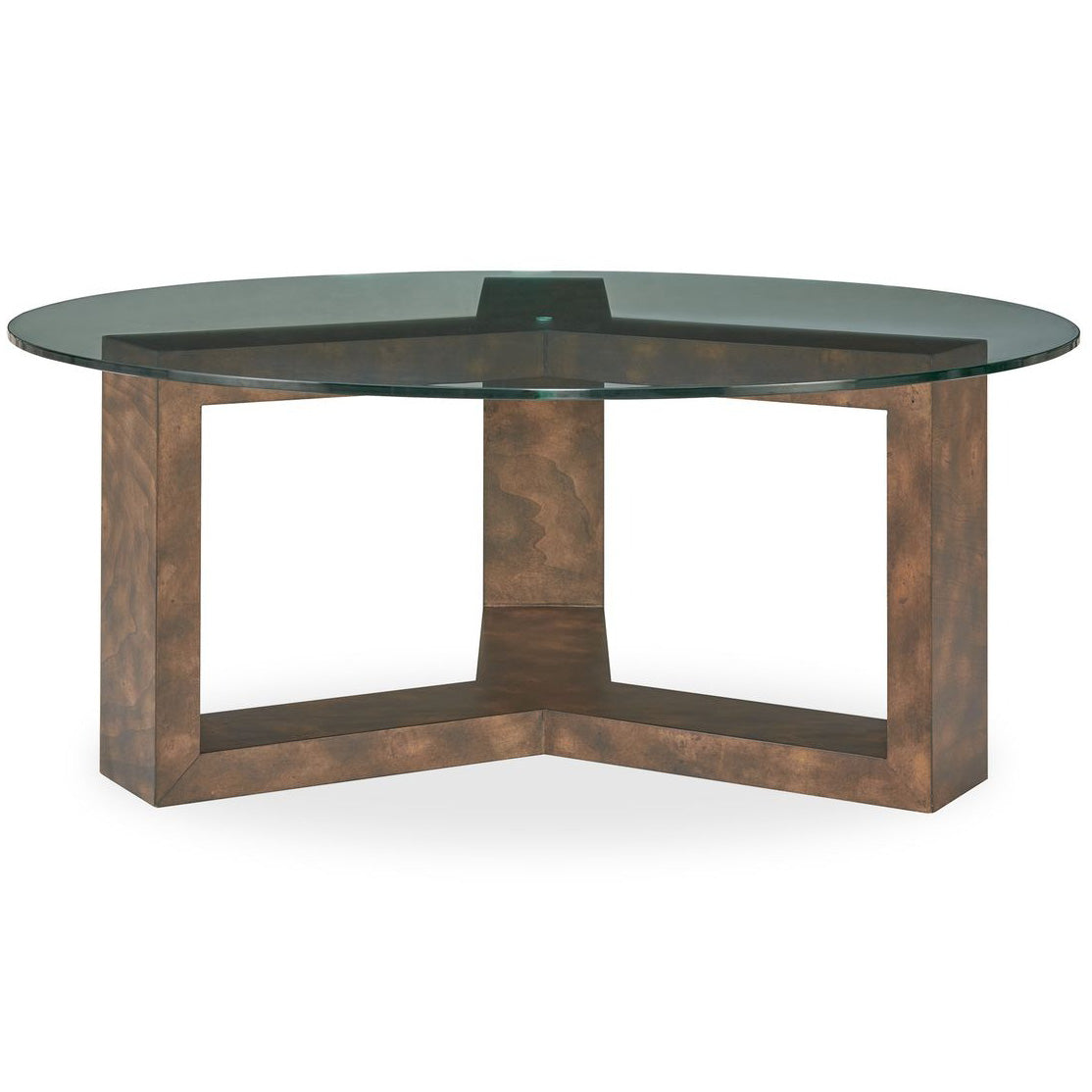 Ignis Round Coffee Table in Glass