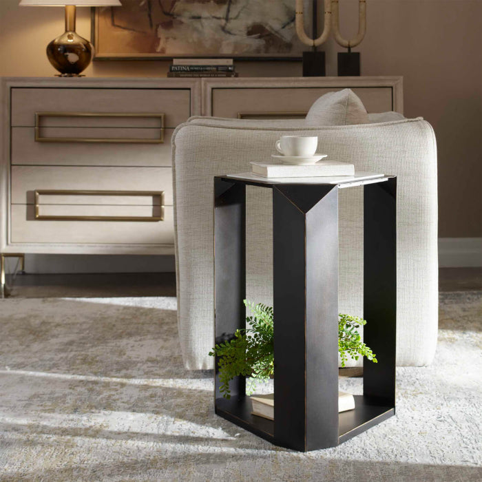 Uttermost Keenan Geometric Side Table