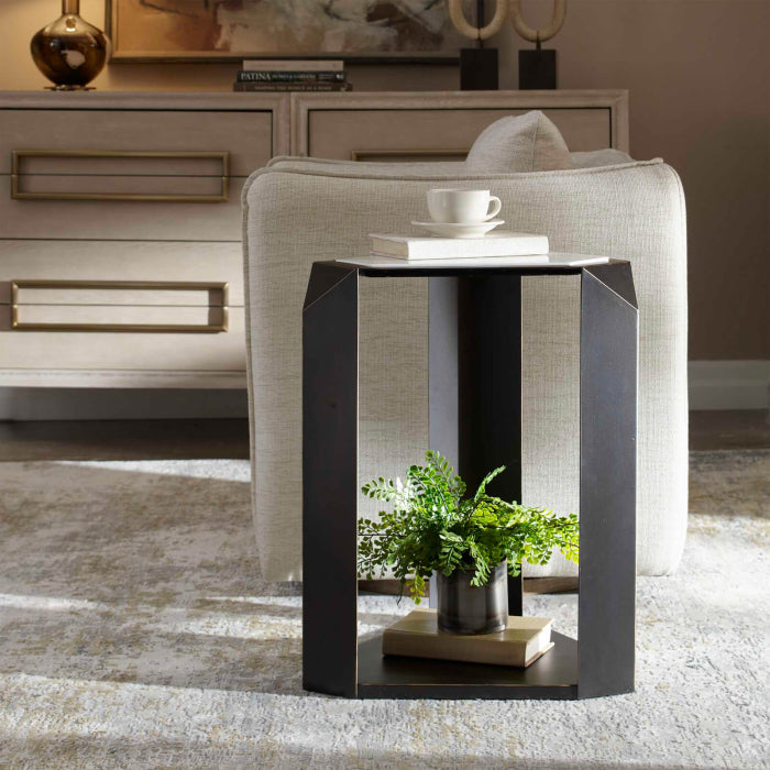 Uttermost Keenan Geometric Side Table