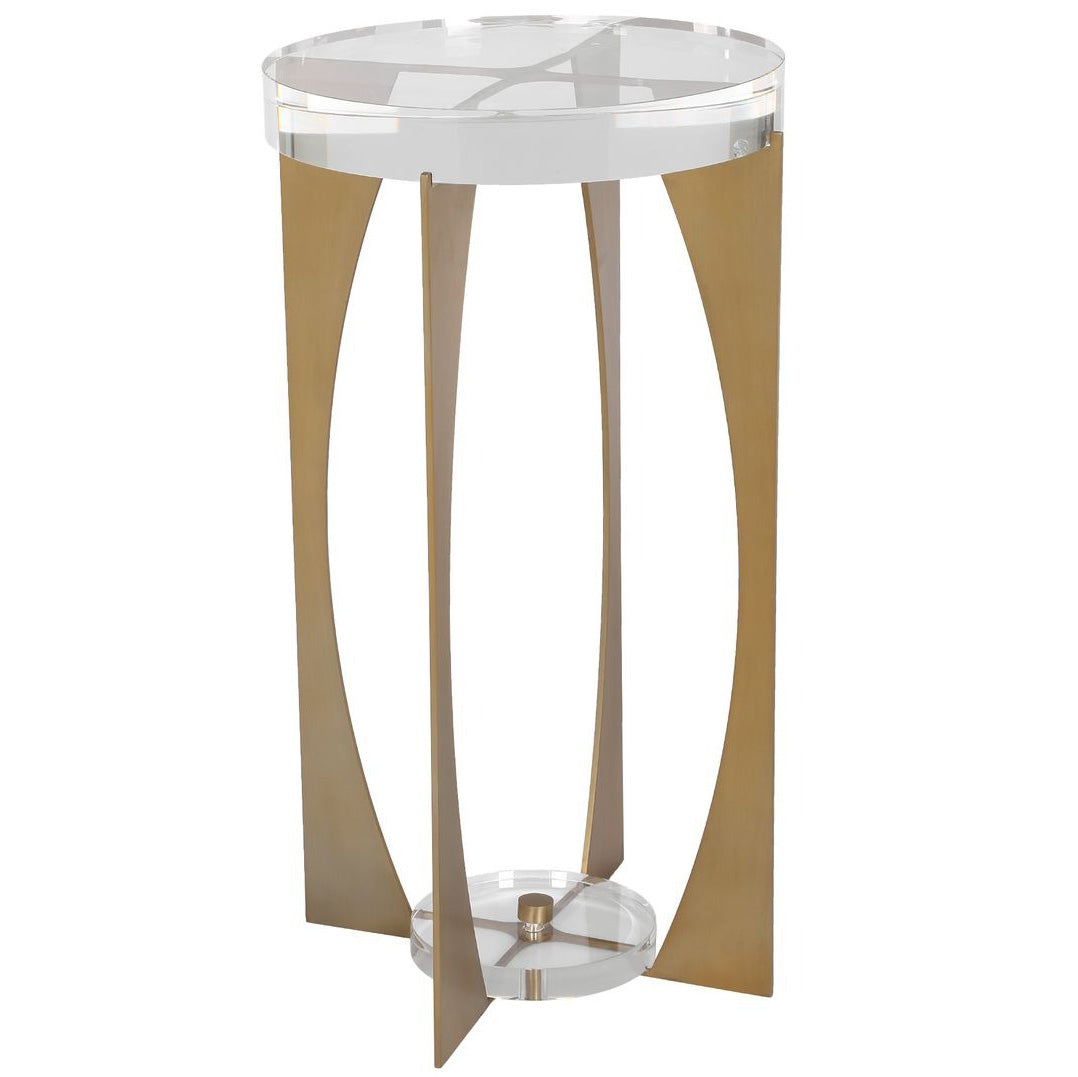 Uttermost Kolkata Accent Table in Brass